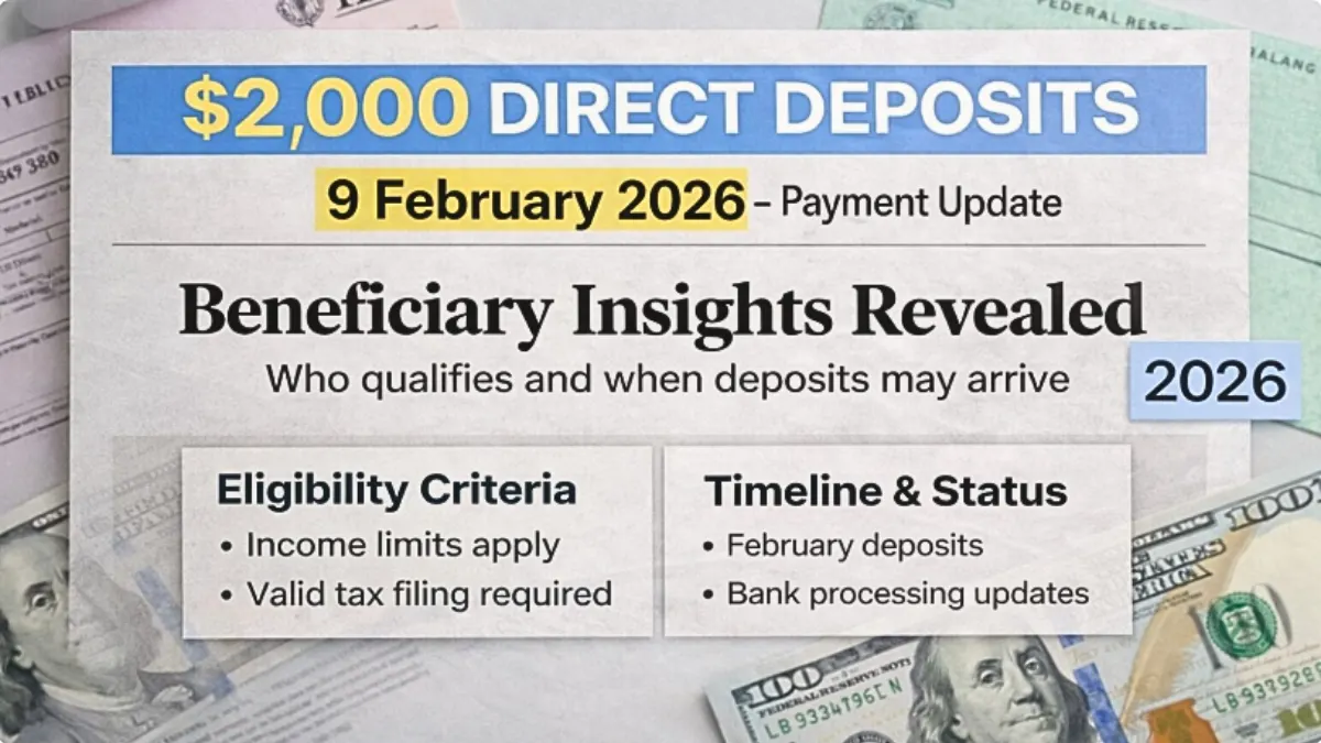 $2,000 Direct Deposit Feb 9, 2026 — Beneficiary List, Eligibility Criteria, and Exact Timeline